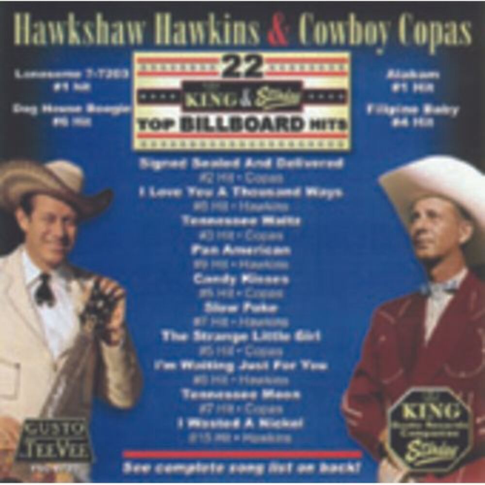 Hawkshaw Hawkins - 22 King and Starday Top Billboard Hits  CD